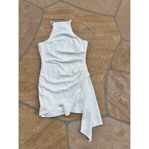 Belle Badgley Mischka Ivory Cocktail Dress Women's 10 AH